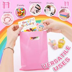 50 PCS Party Favor Gift Bags 8″x11″, Goodie 1 Count (Pack of 50) Multicolor