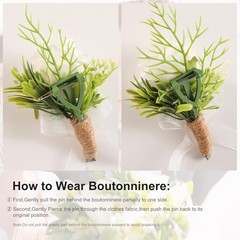 Men’s Boutonniere for Wedding