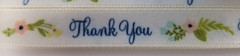 Thank You Printed Ribbon (3 yards)