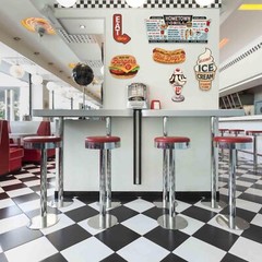 Hometown Grill Menu Metal Wall Decor – Large Distressed Menu Sign for Kitchen…