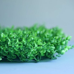 4 pcs Green Artificial Mini Leaves Greenery Wall Backdrop Panels