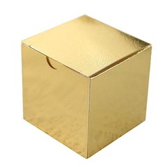100 pcs Gold FAVOR BOXES 3″x3″ Wedding Party Home Decorations GIFT Supply SALE