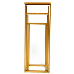 3PCS Golden Metal Stand Wedding Decoration Road Lead Flower Centerpieces Column