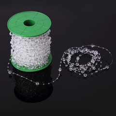 200FT Roll Clear Garland Diamond Strand Acrylic Crystal Bead DIY Wedding Curtain
