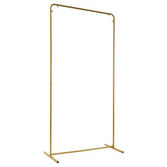 Wedding Arch Backdrop Stand for Ceremony Square Gold Balloon Arches Stand 6.6FT