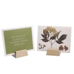 UNIQOOO Elegant Birch Wood Stand for Wedding Table Number Sign, Place Card Ho…