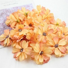 50 pieces DIY daisy home wedding mini silk flower head decoration artificial