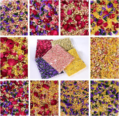 40+ Cups 9.3Oz Real Biodegradable Flower Petal Wedding Confetti, 5 QT 5 Kinds Co