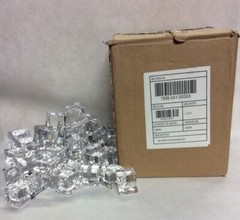 Clear Crystal Like ICE CUBES Decorations 3 /4 & 1inch Cube -100 Pieces Assorted
