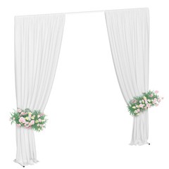 Wedding Party Prom Backdrop Stand Pipe Kit Curtain Frame Ajustable10x10ft