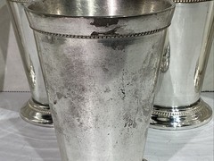 S.N.K ENT Vintage Silver Plated Lacquered Brass Goblet Table Decor HGT1-181