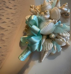 Natural Seashell Wedding Bouquet, Forever Keepsake, Beautiful One Of A Kind