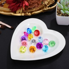 100Pcs Acrylic Crystal Diamonds Mixed Colors for Craft Projects