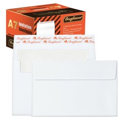 Bonfasvo A7 Invitation Envelopes, 5.25 x 7.25 X Inches, Brown