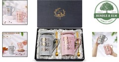 50 Together Mug Set for Couples, Perfect for Valentine’s or Anniversary