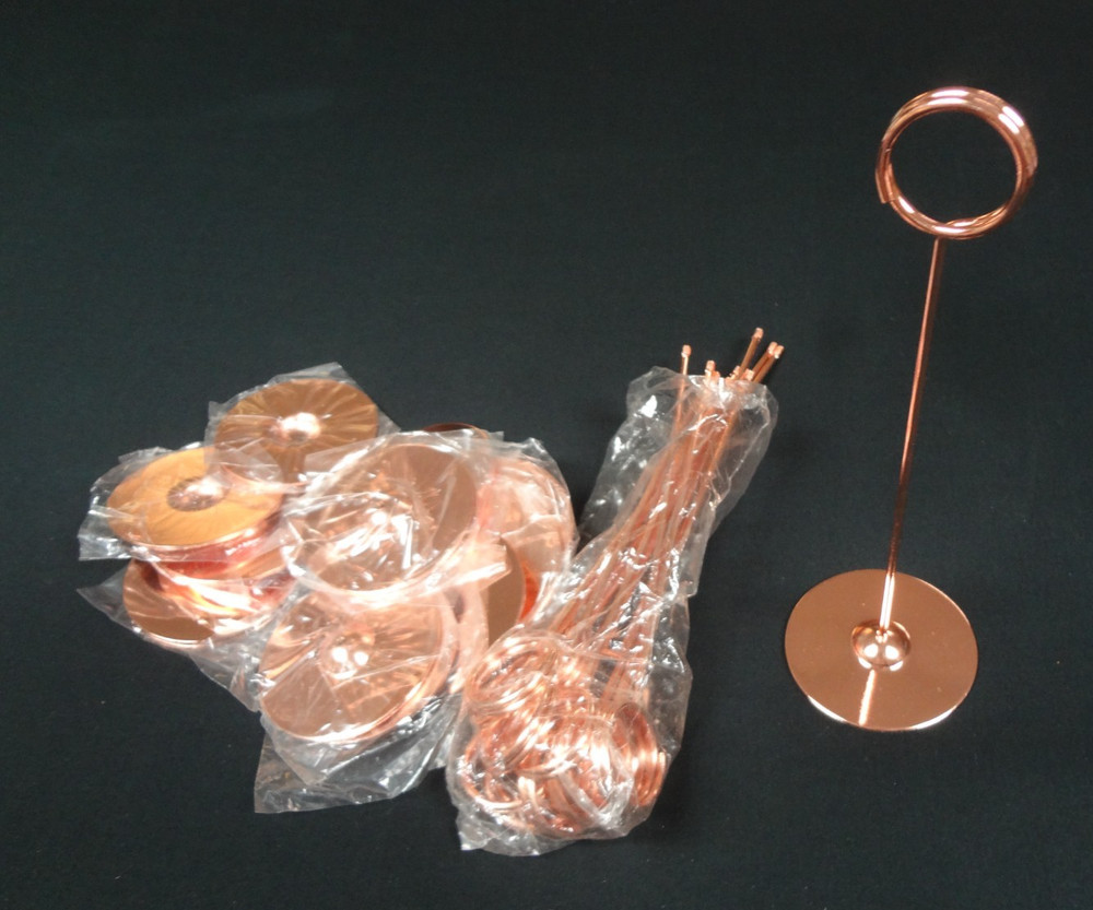 16 Pieces Table Card Holder 8 inches Table Number Holders Place Steel Card