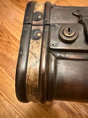 Unique Wooden Vintage Style Locking Suitcase for Wedding Reception Gift Cards