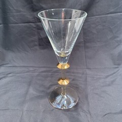 2 Wedding Champagne Toasting Flute Glasses with Gold Access Bling Stems 9″ tall