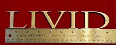 1.5″ 3D Brushed Stainless Steel Letters – Industrial Salvage – Wedding/Home Deco