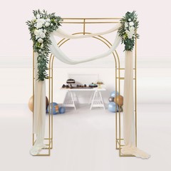 Free Standing Wedding Arch Backdrop Stand Square Metal Balloon Arch Stand