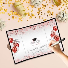 2026 Graduation Guest Book – Red Balloon 18×12 – Class 2026