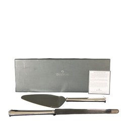 Waterford Lismore Bead Stainless Steel Cake Knife & Server Set