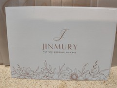 JINMURY Frosted Arch Wedding Table Numbers 1-15 w/Stands, 5″x7″ Acrylic.