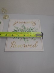 1-25 Double Sided Table Number for Wedding Reception, Anniversary, Baby Shower