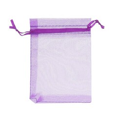 50 Pieces 4 by 6 Inch Organza Gift Bags Drawstring Jewelry Pouches Wedding5121
