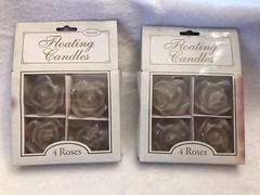 2-4 Packs Roses Floating Candles Centerpiece Wedding Flower Party Decorations