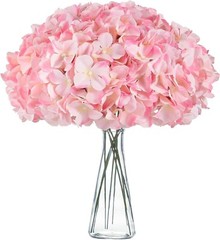 Set of 2 Pink and white hydrangeas wedding bouquets