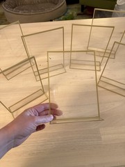 Clear Acrylic Sign Holders, 5×7 Inches, Pack Of 7