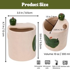 Coffee Mug Espresso Cup 10oz 3D Apple Ceramic Coffee Mugs Porcelain Coffee Cu…