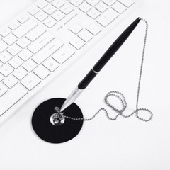 Ballpoint Pen Desk Pens with Chain for Corporate Environments Counter