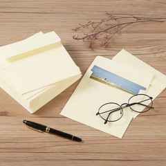 50 Pack 5 x 7 Envelopes Colored Self Seal for Wedding One Size Cream
