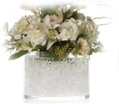 CLEAR DECO BEADS WATER STORING GEL CRYSTALS – vase filler water beads