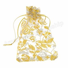 Premium Sheer Drawstring Organza Jewelry Pouches Wedding Party Favor Gift Bags