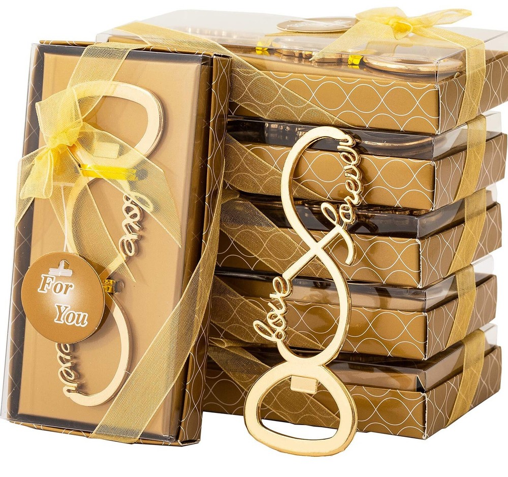 50 Pieces Love Forever Bottle Opener Wedding Party Favors for Guest Bridal Sh…