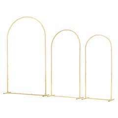 VEVOR Arch Backdrop Stand Metal Arch Backdrop Stand 7.2/6.6/6 ft 3 PCS Wedding