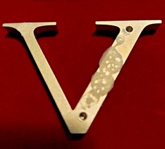 1.5″ 3D Brushed Stainless Steel Letters – Industrial Salvage – Wedding/Home Deco
