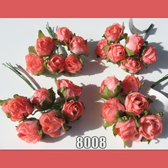 Artificial 🌺 Flowers LOT Floral Decor Wedding Crafts Pink Red Gold Silver Peach