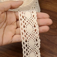 Vintage Lace Ribbon Cotton Lace Trim Crochet Sewing Lace for Crafts, Gift