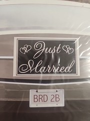 «‘Just Married» Banner – Vehicle, Wall Anywhere 30″x 18″ New/Sealed SHIPS FREE