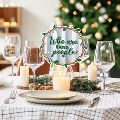 Weekgrat 36 Pcs Family Reunion Party Decoration 6.3 inches, Green