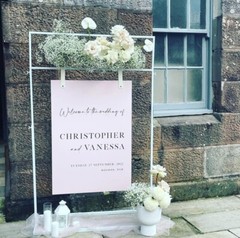 Wedding Signage Leather Straps, Welcome Sign Hanging Straps for Sign Stand