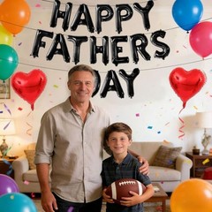 Happy Fathers Day Balloons 16inch Happy Fathers Day Foil Letter Balloons Black