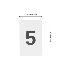 10 Pcs Digital Number Cards Table Number Cards for Restaurant