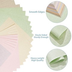 Parchment Paper – 8.5” x 11” Letter Size 8.5x11inch/70Sheets, 10 Mixed Colors