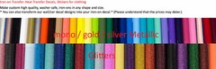 Custom Iron on Sticker Heat Transfer Decal Name Slogan DIY Shirt Wedding Favour