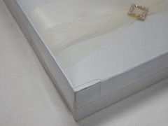 Lillian Rose Ivory Guest Book With Pen Set Gold Tone Rhinestone Detail